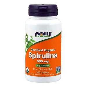 Spirulina 500g - 100 tabletes veganas - Now