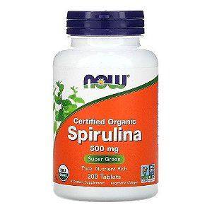 Spirulina 500g - 200 tabletes veganas - Now