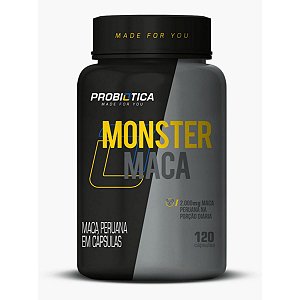 Monster Maca Peruana - 120 Cápsulas - Probiótica