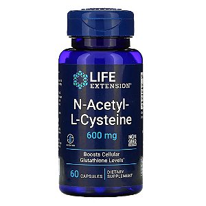 N-Acetyl-L-Cysteine 600mg - 60 cápsulas - Life Extension