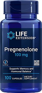 Pregnenolone 100 mg - 100 Cápsulas - Life Extension