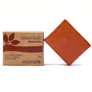 Shampoo em Barra Terracota - Cabelos Mistos 65g - Ares de Mato