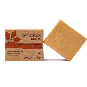 Shampoo em Barra Tropical - Cabelos Secos 65g - Ares de Mato