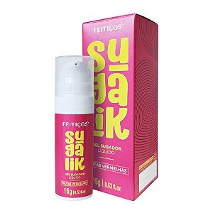 Sugalik Gel Sugador Líquido - sabor Frutas Vermelhas 15g - Feitiços
