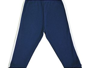 Calça Marinho com Faixa Branca