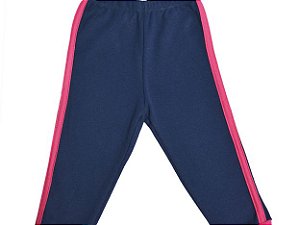 Calça Marinho com Faixa Pink