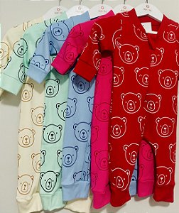 Macacão Suedine Urso