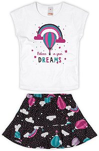 Conjunto Com Short Saia Balão - MARISOL