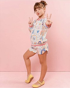 Conjunto Bomber Arco Íris