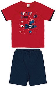 Conjunto Space Dino Vermelho-MARISOL