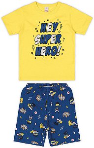 Conjunto Super Hero Amarelo-MARISOL