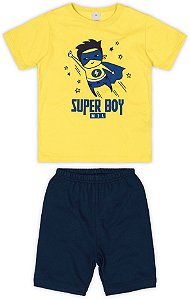 Conjunto Super Boy Amarelo-MARISOL