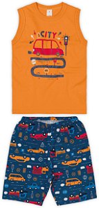 Conjunto Regata City Laranja-MARISOL