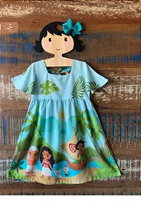 Vestido Infantil Moana Nossa Praia