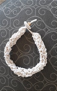 Chocker cordão de algodão