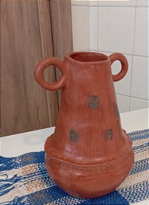 Vaso Terracota em Cerâmica Natural 23cm