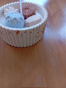 Vela Decorativa em Pote de Cimento aromatizada