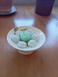 Porta Vela Taça com Vela e Aromatizadores