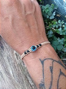 Pulseira tornozeleira olho grego