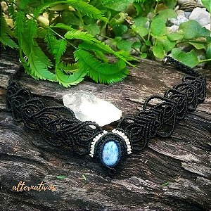 Gargantilha colar com Pedra Natural