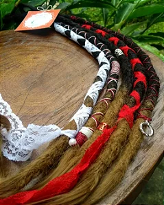 Kit 5 Dreads removível decorado