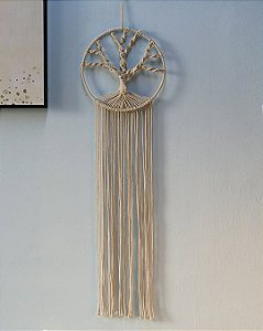 Painel de macramê árvore da vida