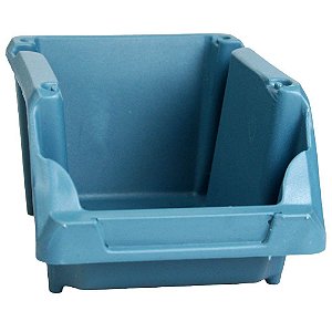Caixa Plástica Gaveteiro Parafuso Azul / Preta Nº 5 - 20 Pçs