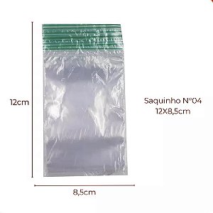 SACO ZIP VABENE N4 8,5X12CM 100X1