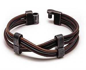 Pulseira Masculina Café