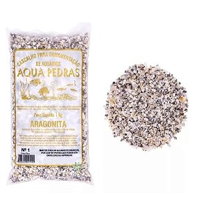 ARAGONITA CALCÁRIO DE CONCHA MOÍDA N°1 1KG AQUAPEDRA