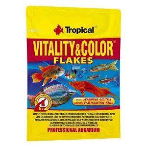 RAÇÃO TROPICAL VITALITY &amp; COLOR FLAKES 12G SACHÊ