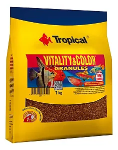 RAÇÃO TROPICAL VITALITY &amp; COLOR GRANULES 1KG