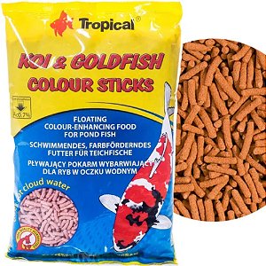 RAÇÃO TROPICAL KOI &amp; GOLDFISH COLOUR STICKS 4KG BAG