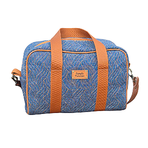 Bolsa Térmica Jeans Média Modelo Baú | Camila Prendada