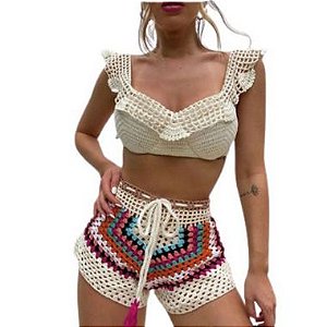 Conjunto de crochê