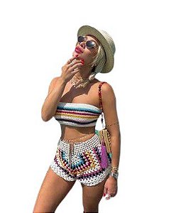Conjunto crochê Flavia Pavanelli