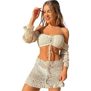 Conjunto crochê - Ciganinha