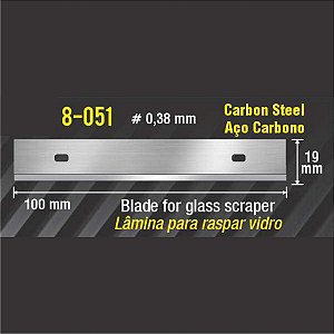 LAMINA RASPAR VIDRO CARBONO 5 UND 8-051