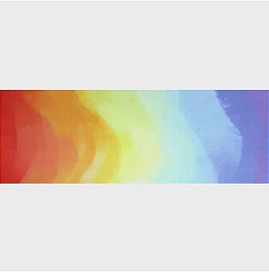 TAPETE KP YOGAKAP TEMAS ARCO IRIS COM ALCA 60CM X 1,66M