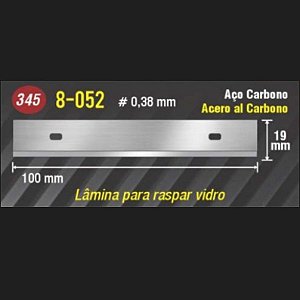 LAMINA RASPAR VIDRO CARBONO 8-052 10UN