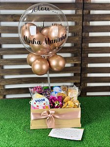 Café da Manhã Doçura com balão bubble