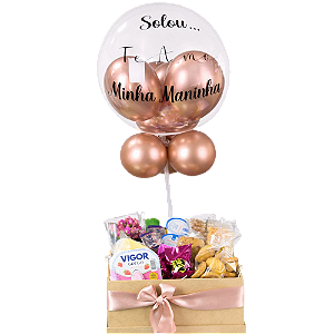 Café da Manhã Doçura com balão bubble