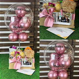 Café da Manhã Doce Encanto com balão bubble