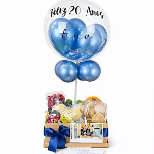 Café da Manhã Doce Encanto com balão bubble