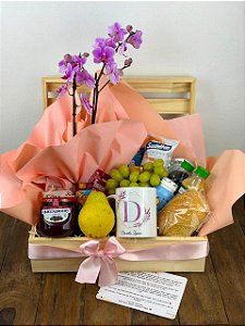 Bandeja Café da Manhã / Tarde Saúdavel com Orquídea