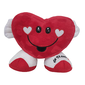 Coração de Pelúcia Com Pézinho