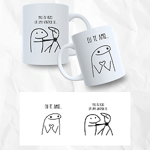 Caneca Personalizada Flork Eu Te Amo Mas