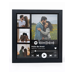 Quadro Spotify Com Fotos