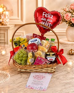 Cesta Café da Manhã Mamãe Meu Porto Seguro