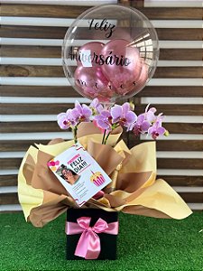 Kit Orquídea com Balão e Cartão Foto